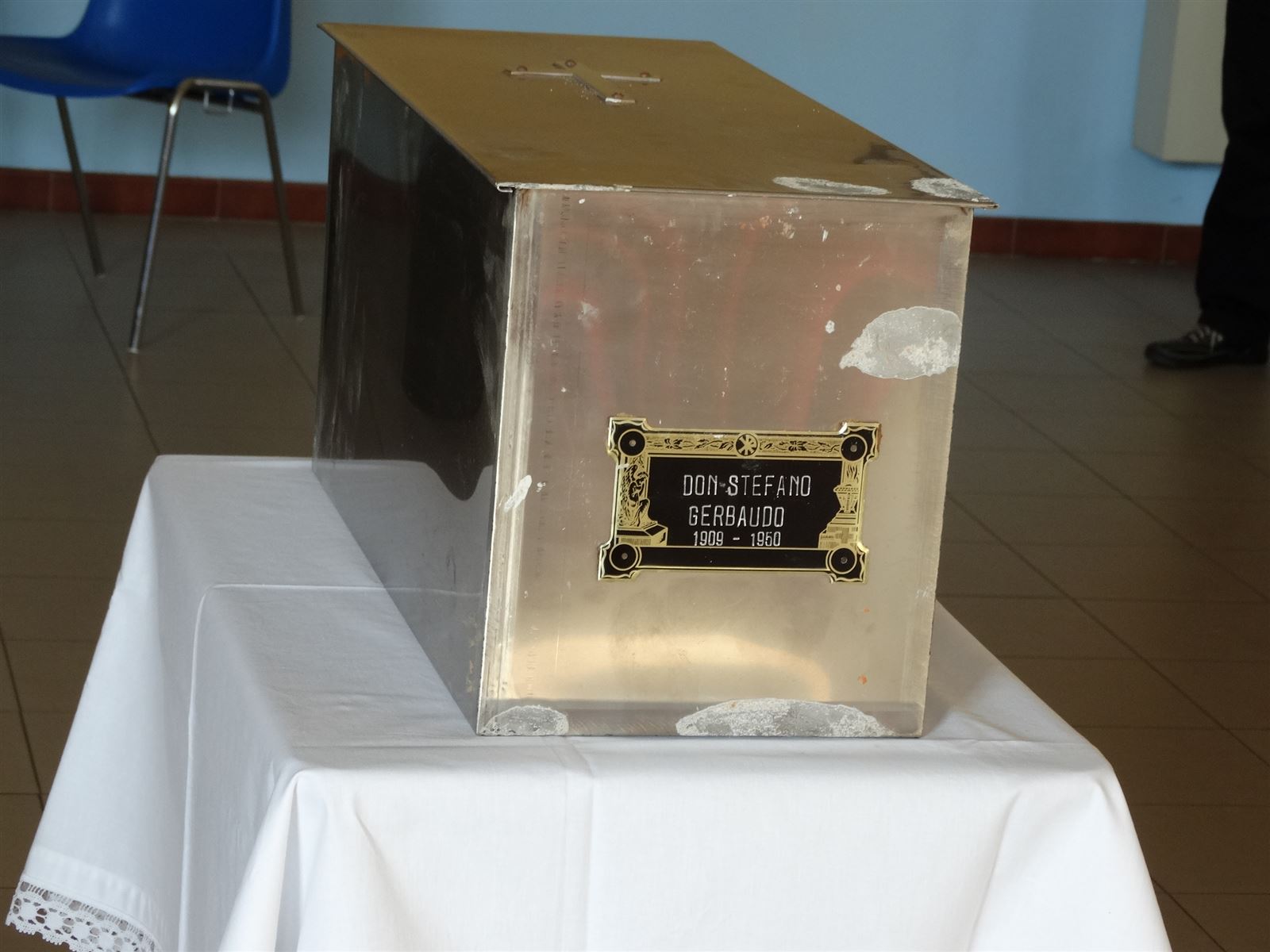 Ricognizione canonica dei resti mortali di Don Stefano Gerbaudo, Centallo 2013
